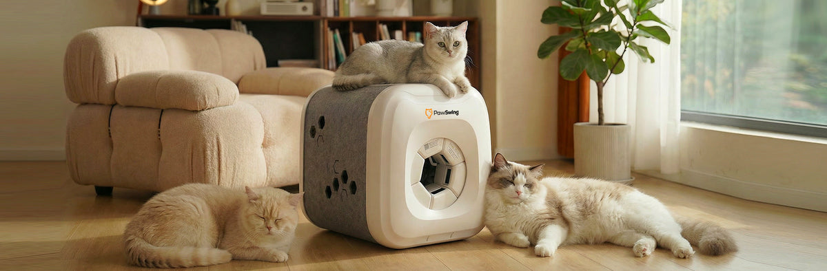 ✨Das weltweit erste bionische Katzenhaus mit Fellpflege.✨