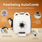PawSwing AutoComb Pro, der weltweit erste automatische Selbstpflegegerät für Katzen, ideal für alle Katzen mit smarten Funktionen und einfacher Reinigung.