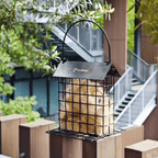 PawSwing® Outdoor-Katzenhaar-Käfig mit goldenem Fell, bereit für Vögel zum Nestbau