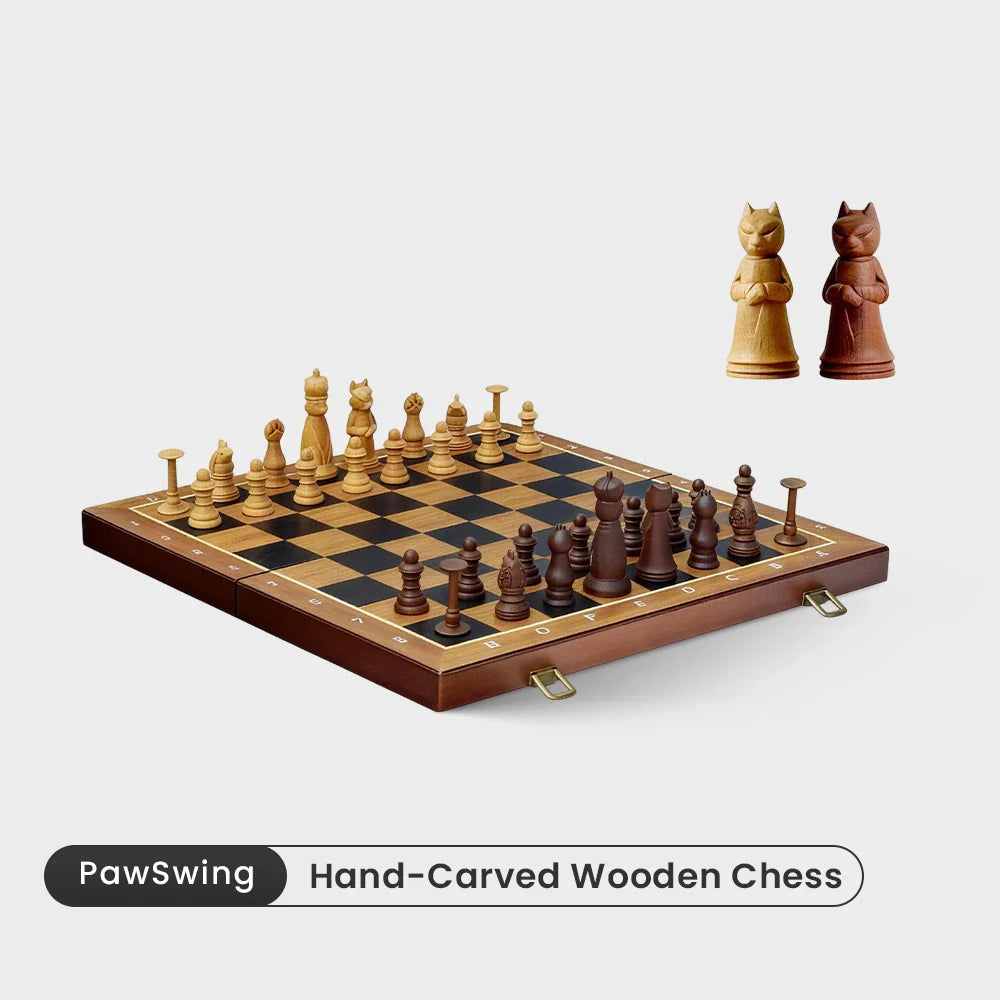PawSwing® Holzschachspiel