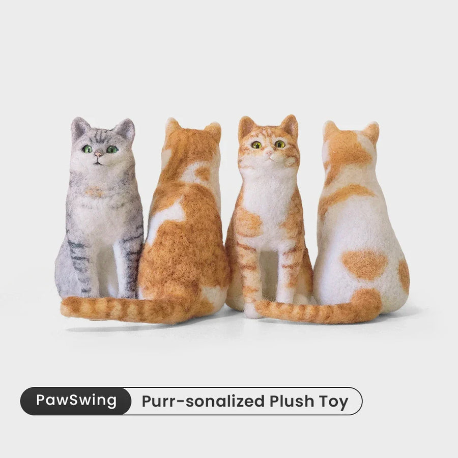 Realistische individuelle PawSwing® Katzenfigur, handgefertigt nach den einzigartigen Abzeichen und Merkmalen des Haustiers