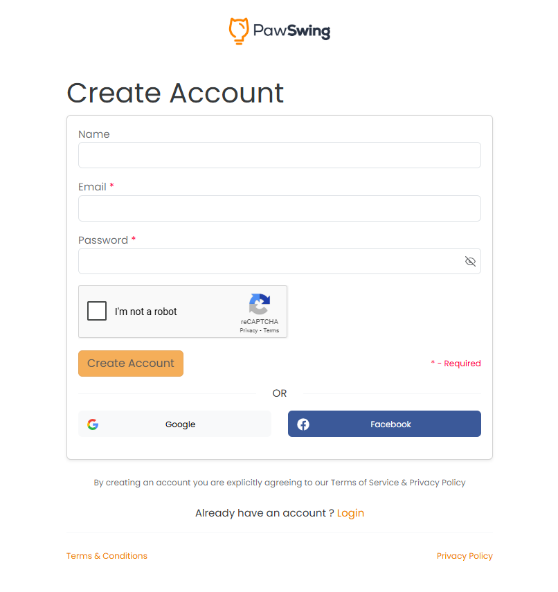 GOAFFPRO Konto für das PawSwing Affiliate-Programm erstellen