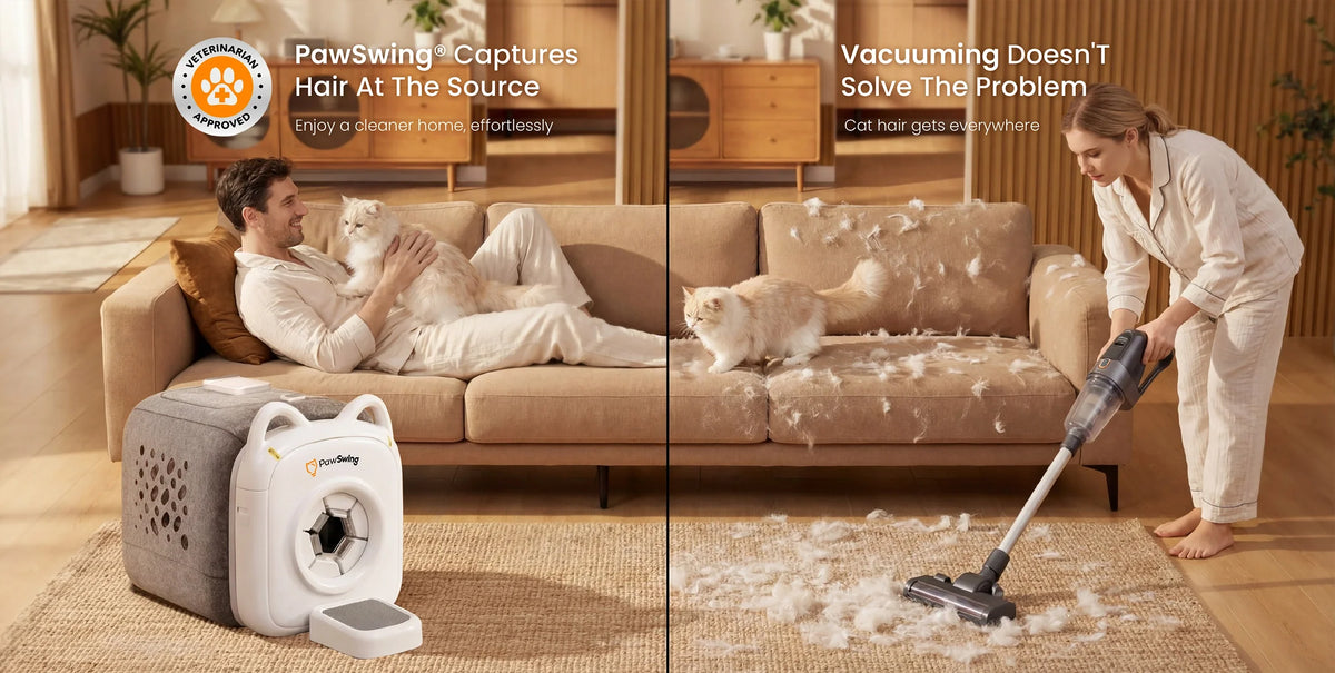 pawswing Sofa comparison cat grooming box